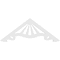 Ekena Millwork Pitch Marshall Architectural Grade PVC Gable Pediment, 36"W x 13 1/2"H x 1"P (9/12) GPP036X014X100MAR - alternate 5